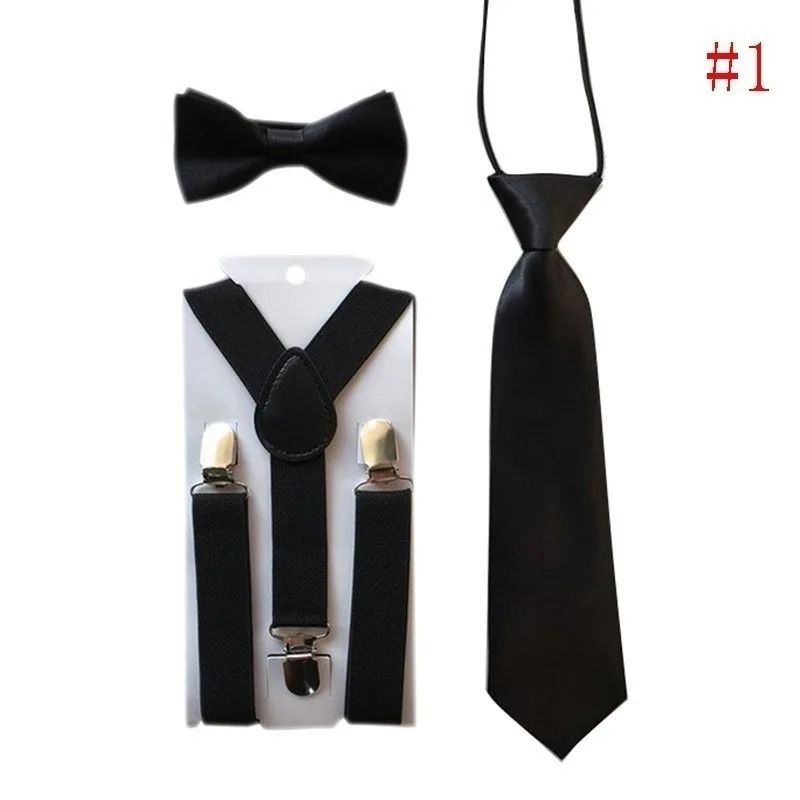 3Piece Kids Suspenders And Bowtie Set 2