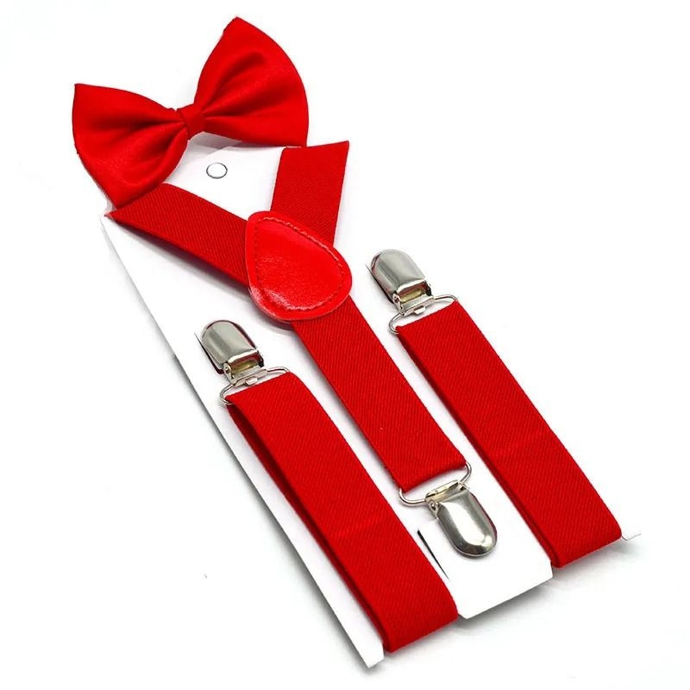 3Piece Kids Suspenders And Bowtie Set 5