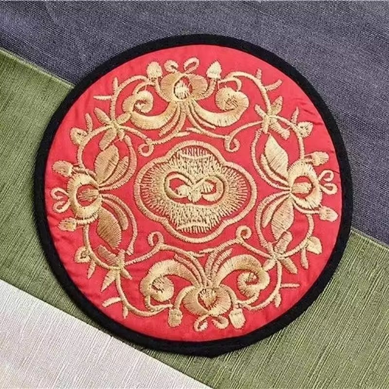Vintage Floral Embroidery Coasters 5