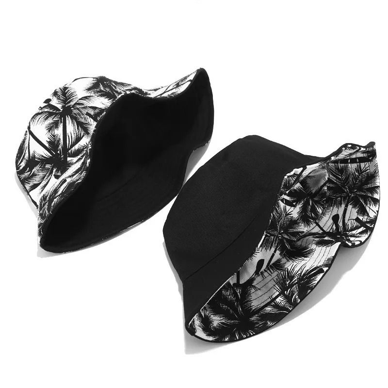 Reversible Coconut Tree Print Bucket Hat 2