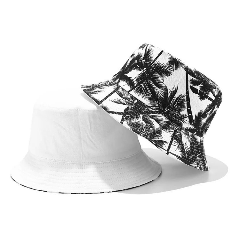 Reversible Coconut Tree Print Bucket Hat 6