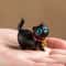 Handmade Sandalwood Kawaii Cat Miniature Figurine 5