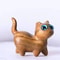 Handmade Sandalwood Kawaii Cat Miniature Figurine 4