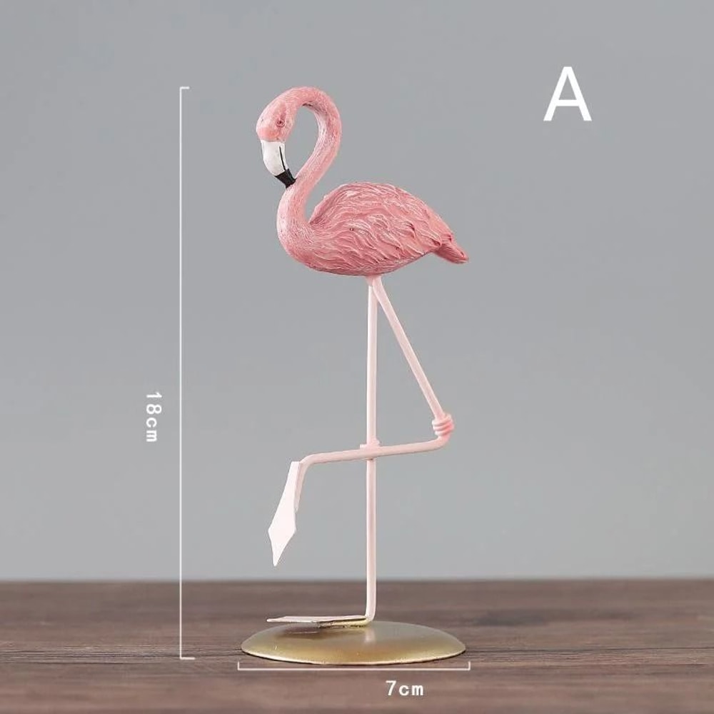 Modern Flamingo Resin Desk Figurines 7