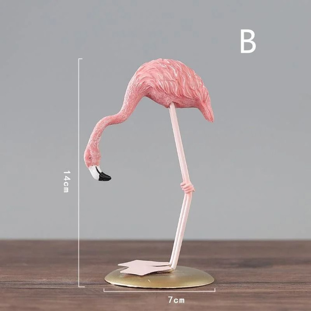 Modern Flamingo Resin Desk Figurines 8