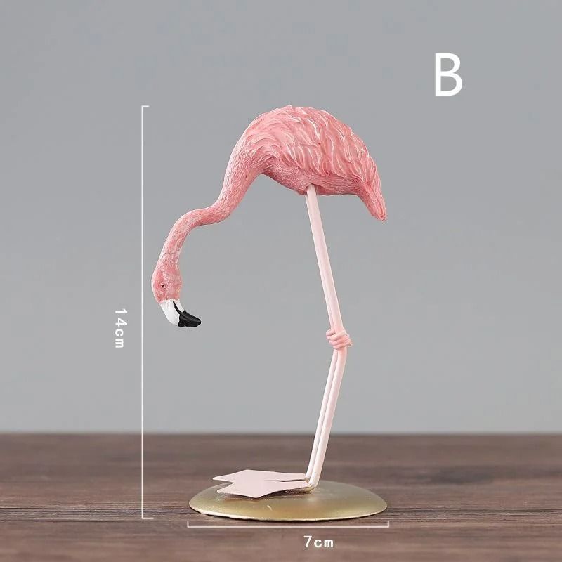 Modern Flamingo Resin Desk Figurines 8