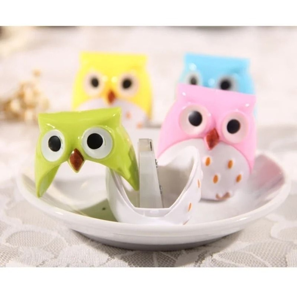 Mini Owl Pattern DualHole Pencil Sharpener 4