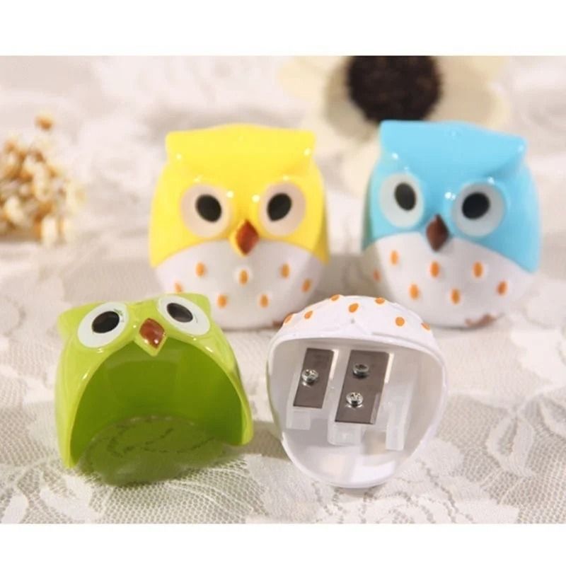 Mini Owl Pattern DualHole Pencil Sharpener 5