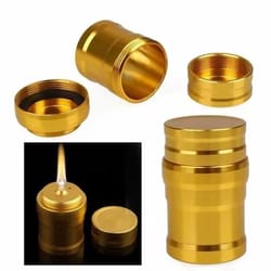 portable gold metal mini alcohol lamp
