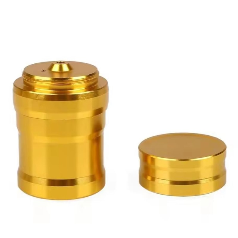 Portable Gold Metal Mini Alcohol Lamp 1
