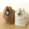 Commemorative Leather Pet Hair Keepsake Bag Portable Keychain Memorial Pouch 4