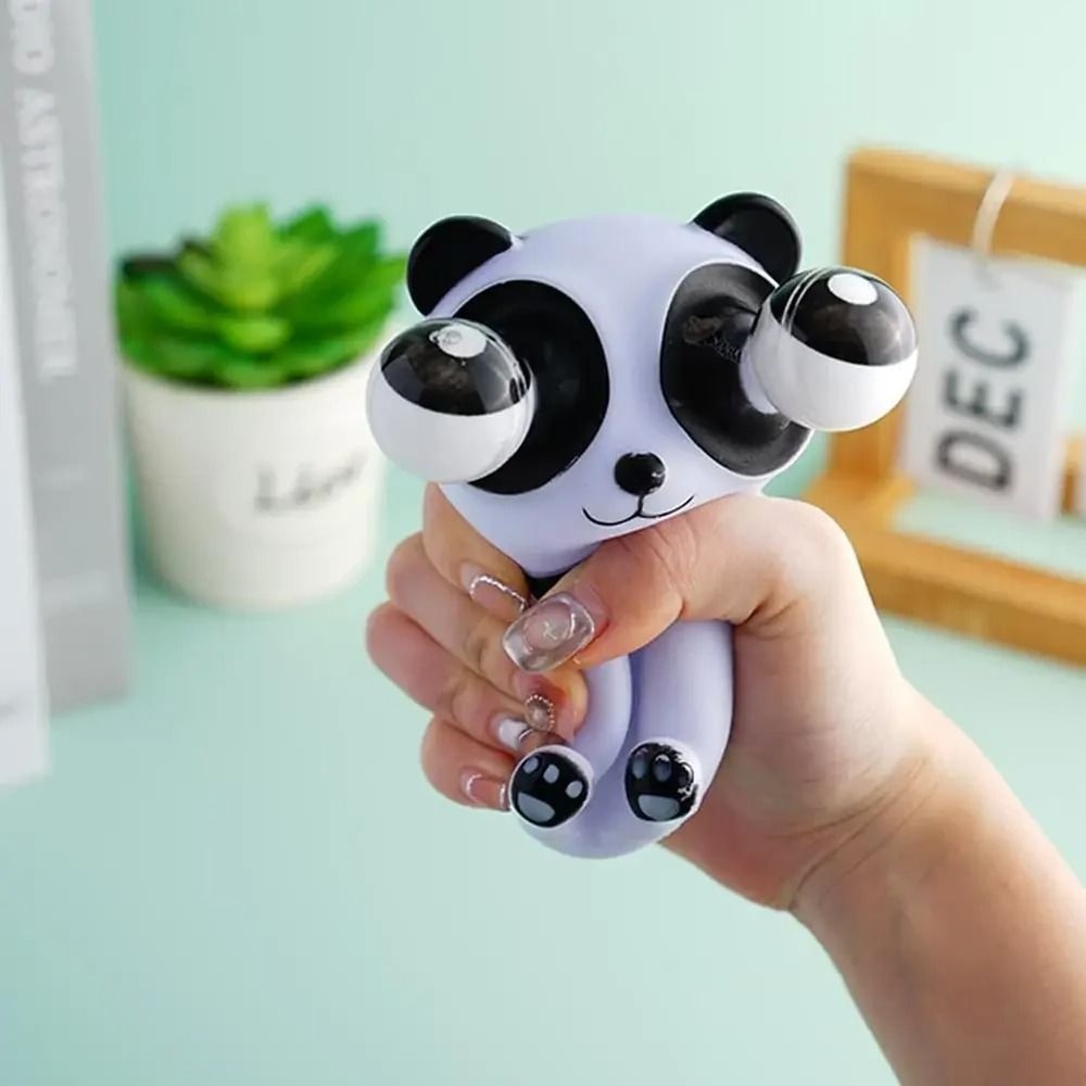 Big Eyes Panda Decompression Toy Slow Rebound Stress Relief Squeeze Doll 0
