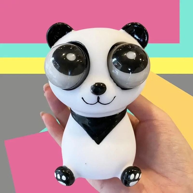 Big Eyes Panda Decompression Toy Slow Rebound Stress Relief Squeeze Doll 2