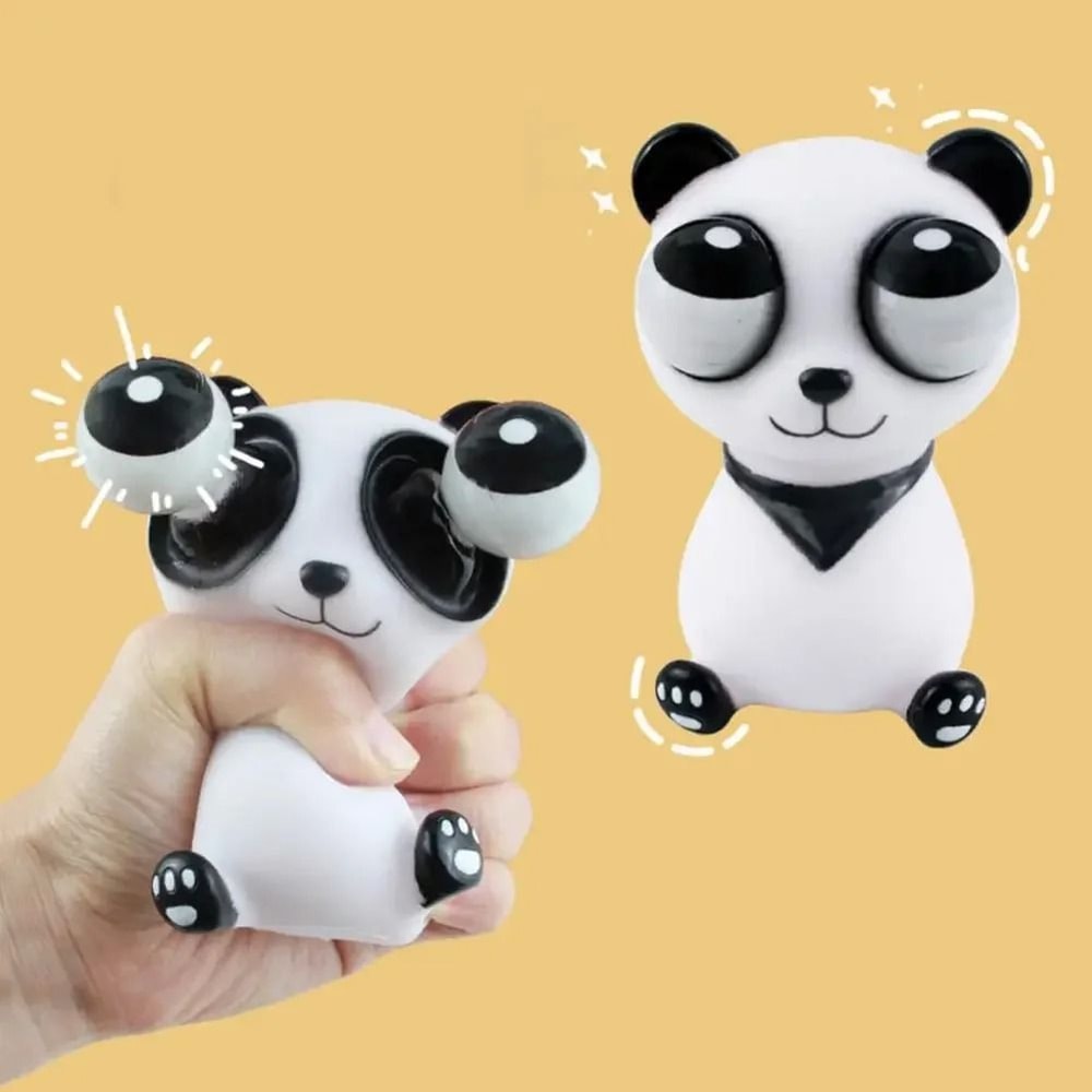 Big Eyes Panda Decompression Toy Slow Rebound Stress Relief Squeeze Doll 3