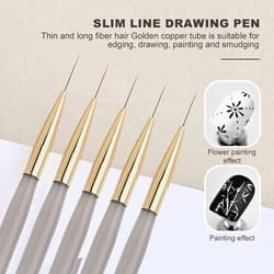 professional french stripe nail art liner – 18mm slender long-line painting brush