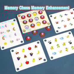 montessori memory match chess wooden educational logic and concentration toy
