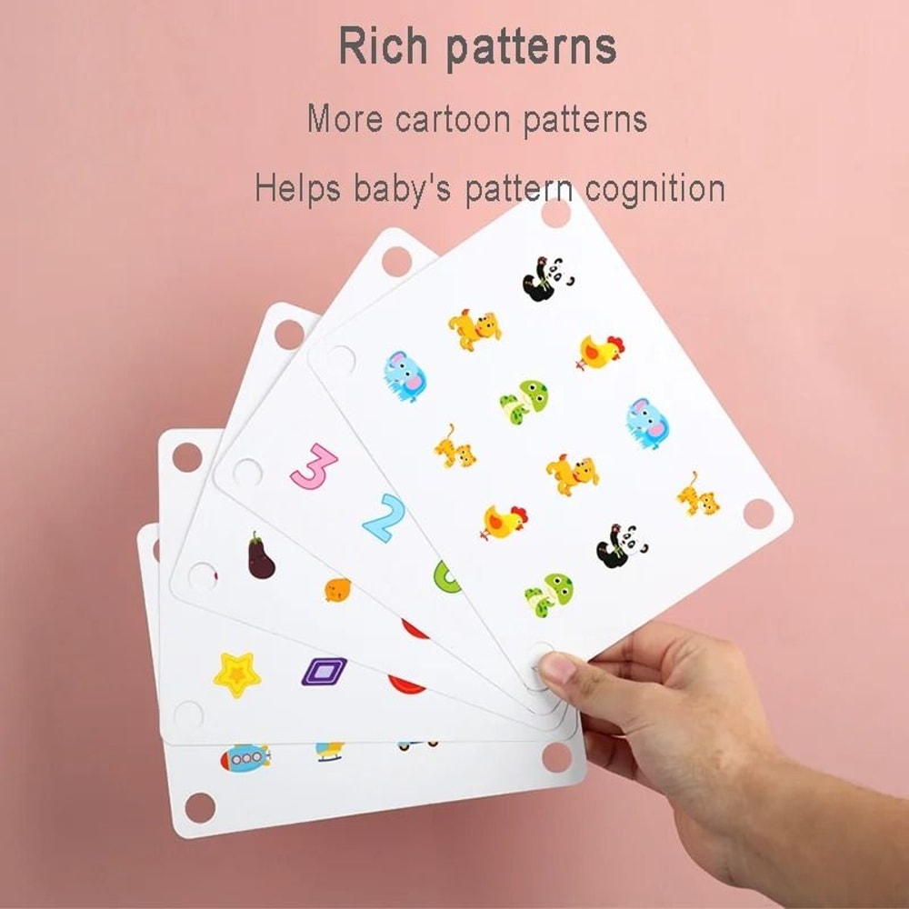 Montessori Memory Match Chess Wooden Educational Logic And Concentration Toy 4