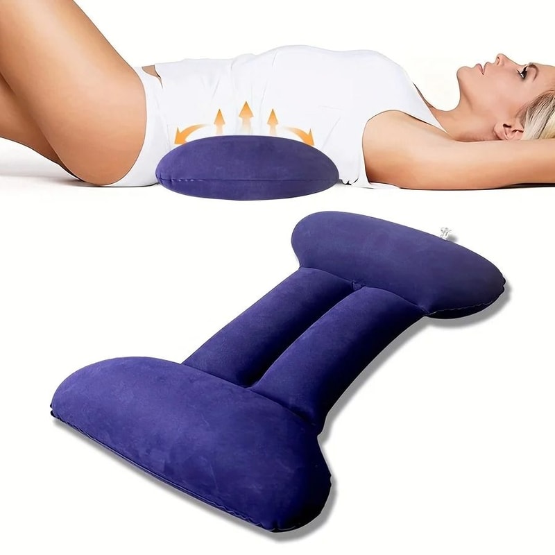 Adjustable Inflatable Lumbar Support Pillow For Sleep And Back Pain Relief 8