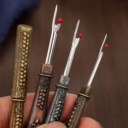 vintage embroidery thread tearing pliers and handheld precision sewing cutter