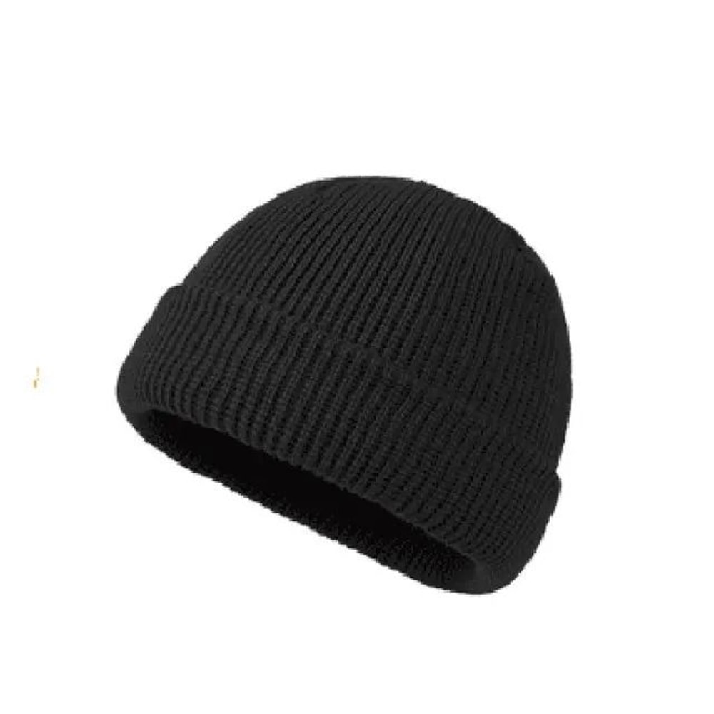 Knitted Hat For Men And Women Wool Fashion Simple Warm Skullies Winter Beanie Cap 5