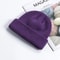Knitted Hat For Men And Women Wool Fashion Simple Warm Skullies Winter Beanie Cap 7