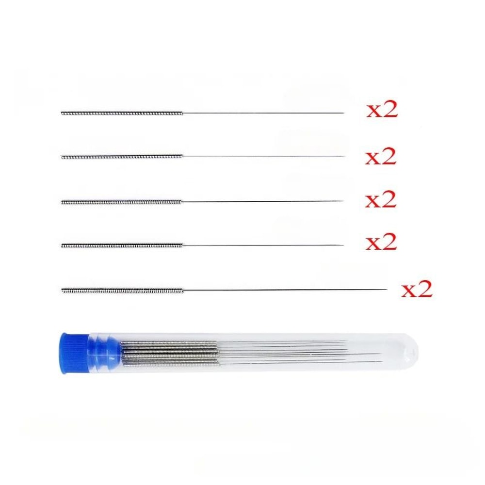 10 Piece 3D Printer Nozzle Cleaning Kit Stainless Steel Needles For Clogging And Maintenance 5