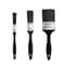 3 Piece Thickened Paint Brush Set Plastic Handle Cleaning And Wall Brushing Tools 1