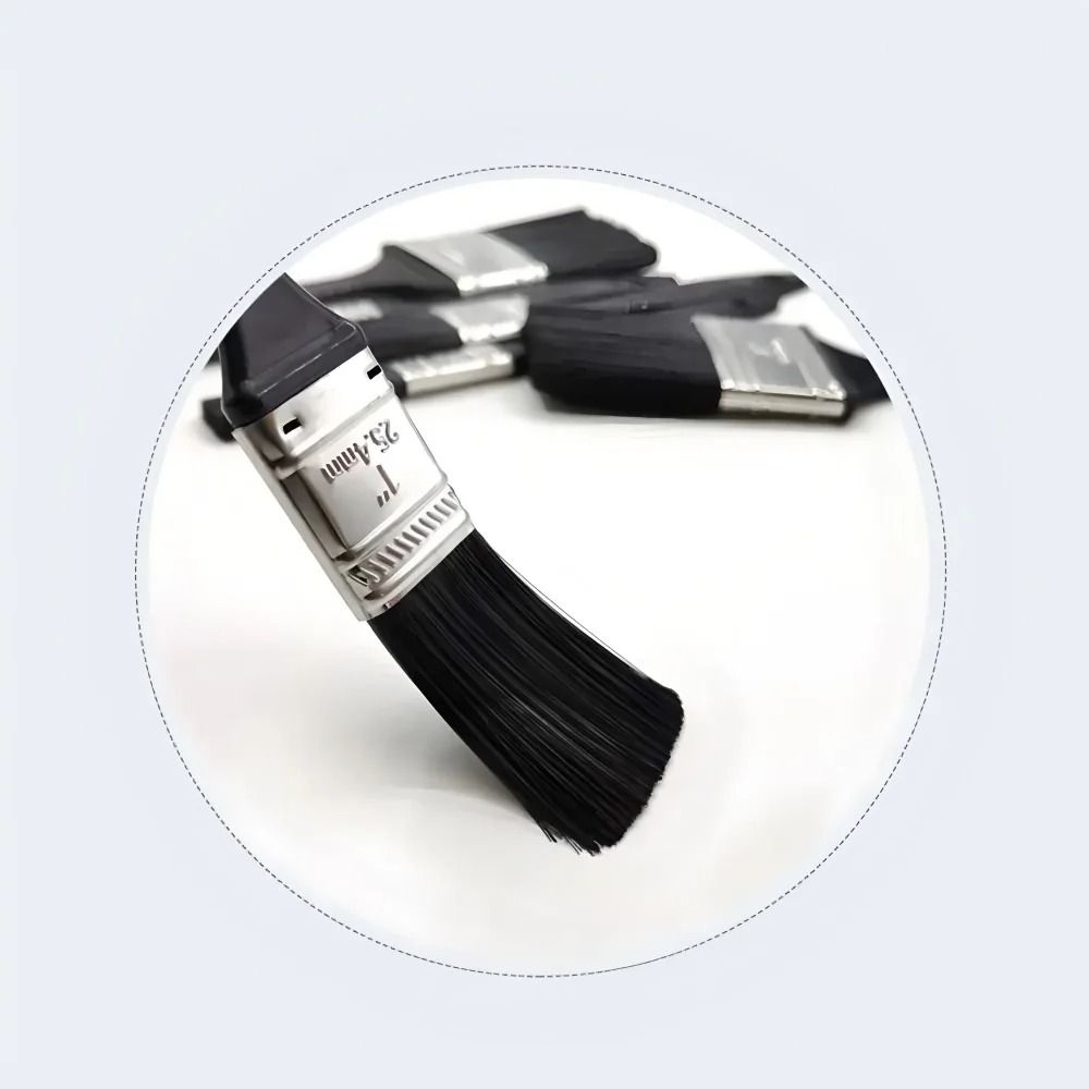 3 Piece Thickened Paint Brush Set Plastic Handle Cleaning And Wall Brushing Tools 3