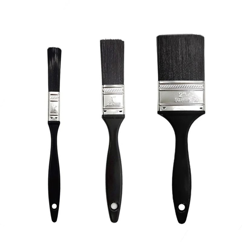 3 Piece Thickened Paint Brush Set Plastic Handle Cleaning And Wall Brushing Tools 5