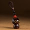 Creative Cute Cat Shape Lucky Blessing Charm Sandalwood Keychain Pendant 9