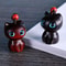 Creative Cute Cat Shape Lucky Blessing Charm Sandalwood Keychain Pendant 3
