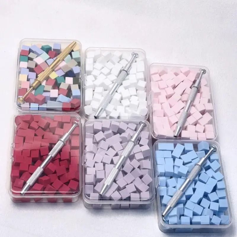 100 Piece Gradient Sponge Brush For Nail Art And Gel Polish Manicure Accessory 1