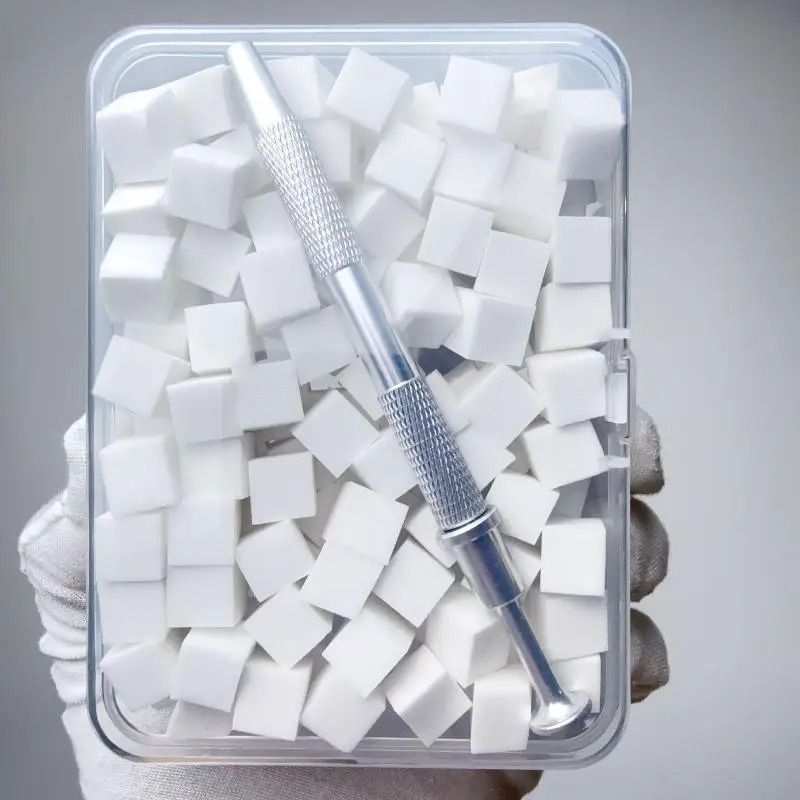 100 Piece Gradient Sponge Brush For Nail Art And Gel Polish Manicure Accessory 7