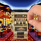 Funny Mini Slot Machine Toy Keychain Fruit Gaming Machine Bag Pendant Charm 4