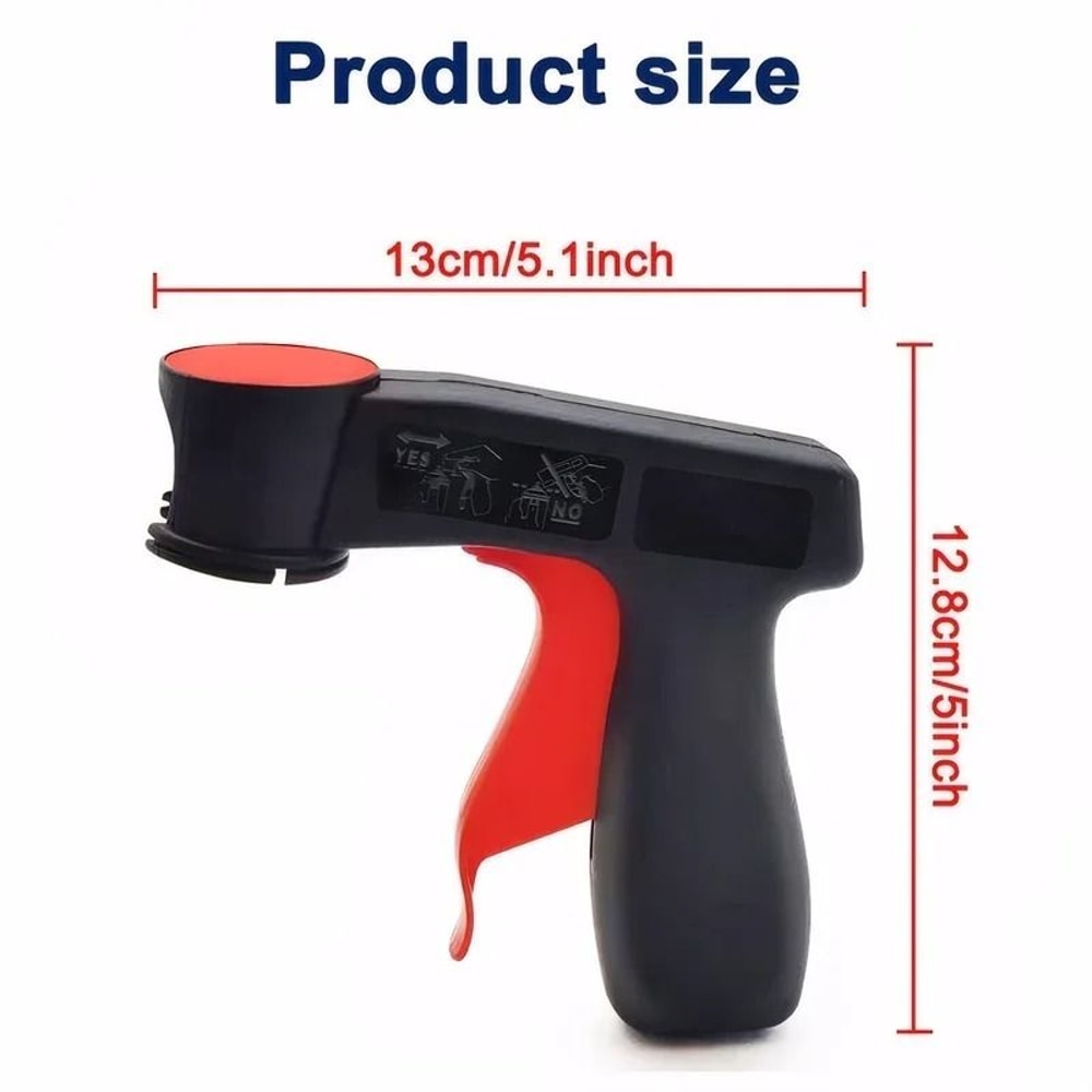 Polishing Paint Spray Gun Adaptor Aerosol Trigger Handle With Full Grip Lock 1