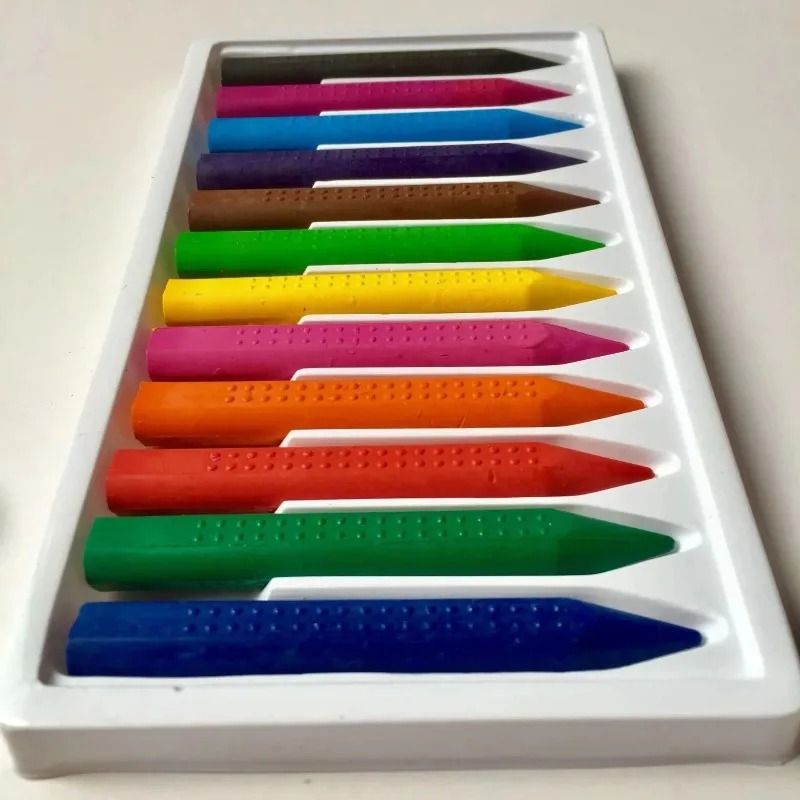 12 Piece Washable Color Crayons For Kids Non Toxic And No Mess Drawing Sticks 2