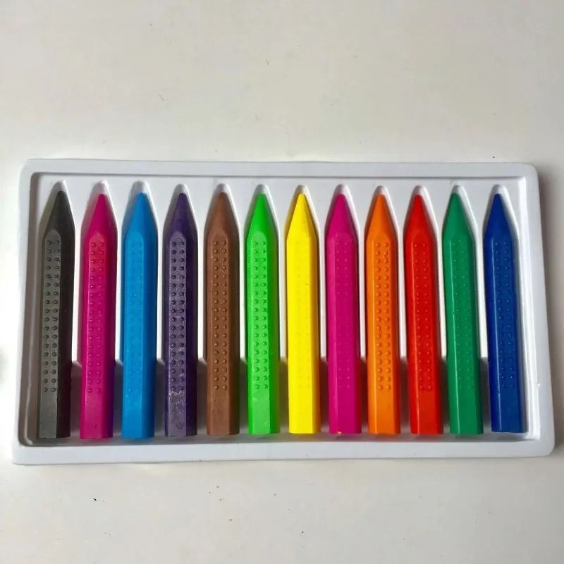 12 Piece Washable Color Crayons For Kids Non Toxic And No Mess Drawing Sticks 4