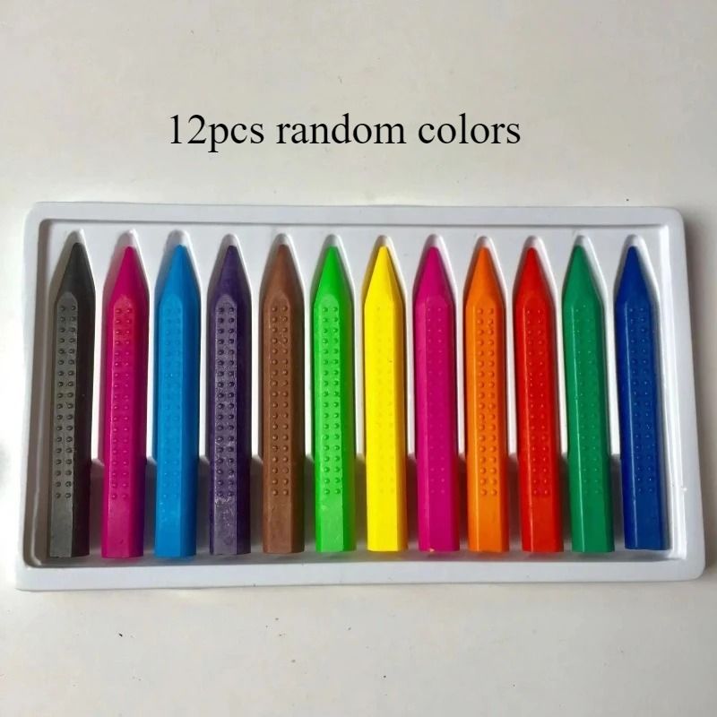 12 Piece Washable Color Crayons For Kids Non Toxic And No Mess Drawing Sticks 5