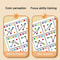Visual Tracking Focus And Attention Training Card For Kids Color And Number Recognition 4