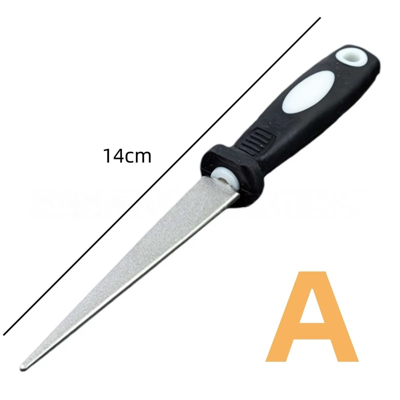 Professional Diamond Small Semicircle File Handheld DoubleSided Sharpening Rod 6