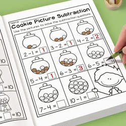 32 page math training book addition and subtraction exercises for beginners