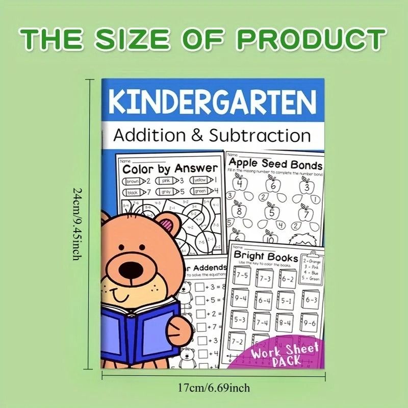 32 Page Math Training Book Addition And Subtraction Exercises For Beginners 2