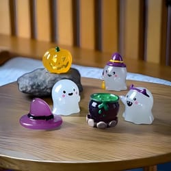 6 piece halloween glow ornaments for party home and car decoration