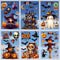 3D Halloween Window Sticker Set Reusable Double Sided Static Cling Glass Decals 5