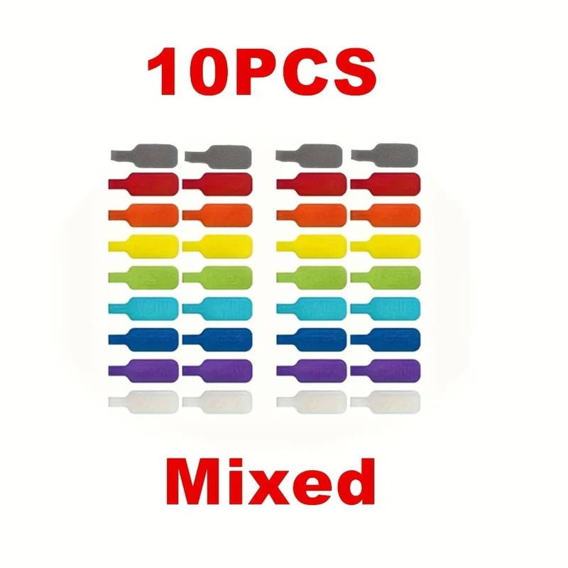 10 Piece Reusable Waterproof Cable Labels Color Coded Identification Tags For Charging And Data Cab 6