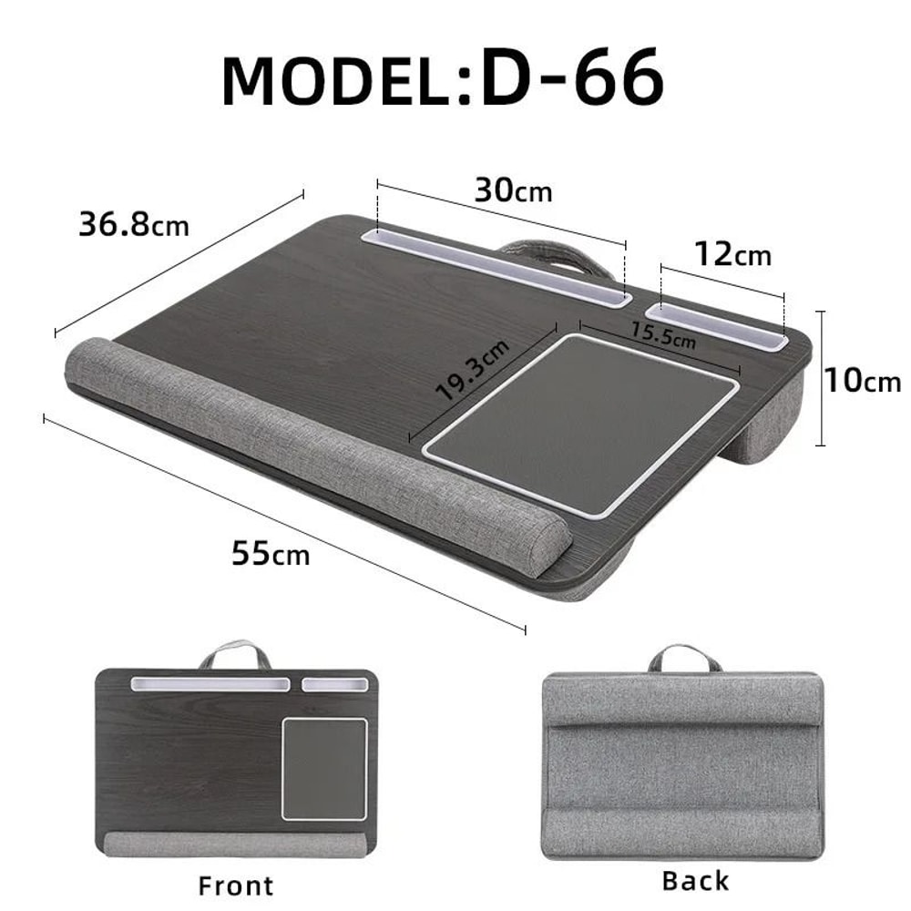 Portable Multi Purpose Laptop Lap Desk With Builtin Mouse Pad And Media Slots 8