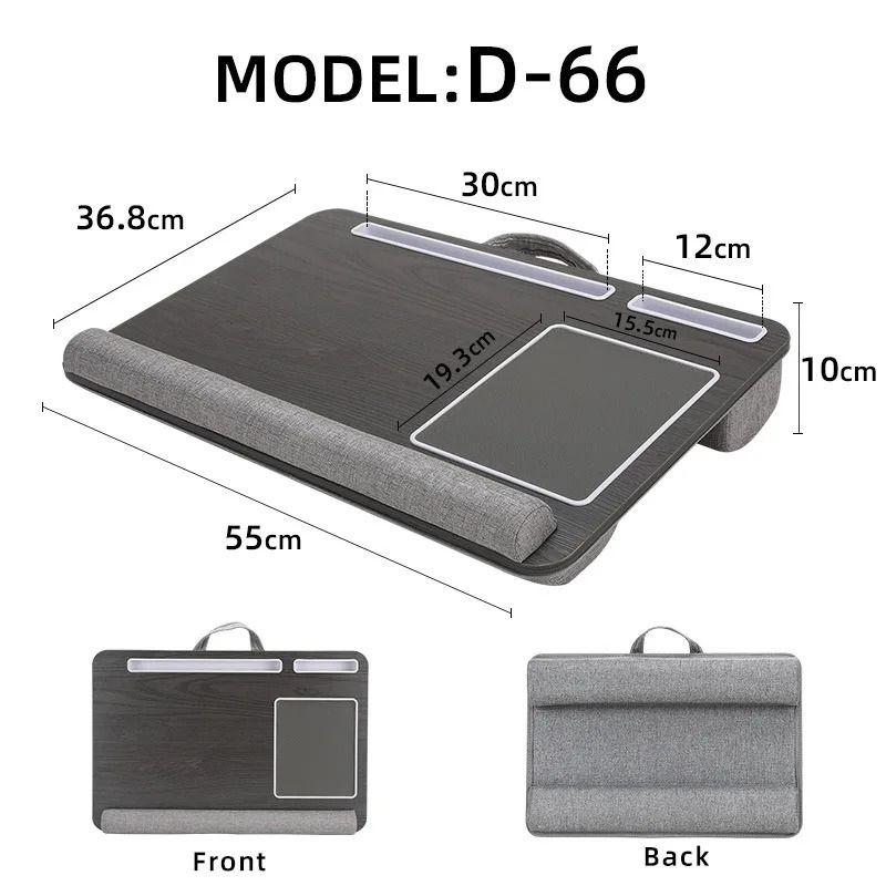 Portable Multi Purpose Laptop Lap Desk With Builtin Mouse Pad And Media Slots 8