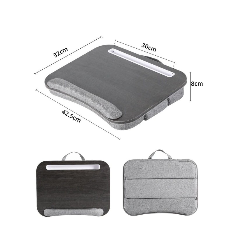 Multifunctional Portable Lap Desk With Builtin Media Slot And Dual Comfort Cushion 6