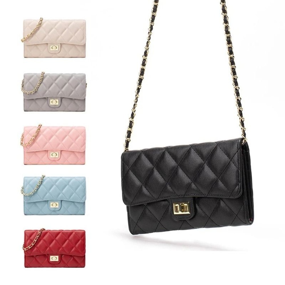 Versatile DiamondQuilted Chain Bag Fashionable LargeCapacity Crossbody For Women 0
