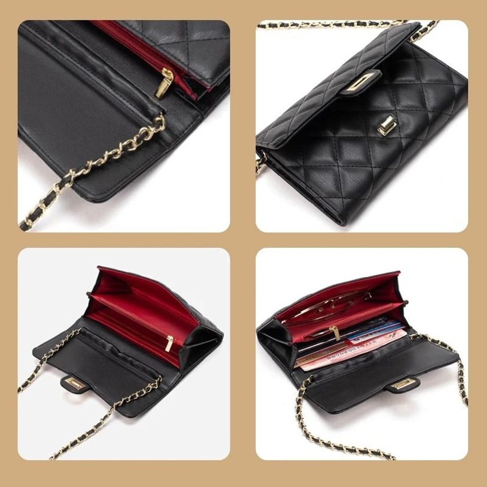 Versatile DiamondQuilted Chain Bag Fashionable LargeCapacity Crossbody For Women 4